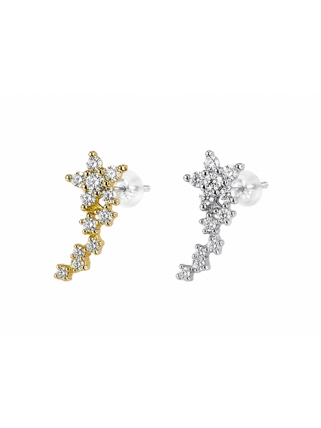 Acquista ora orecchini mini stelline che salgono su elefantebianco.jewelry