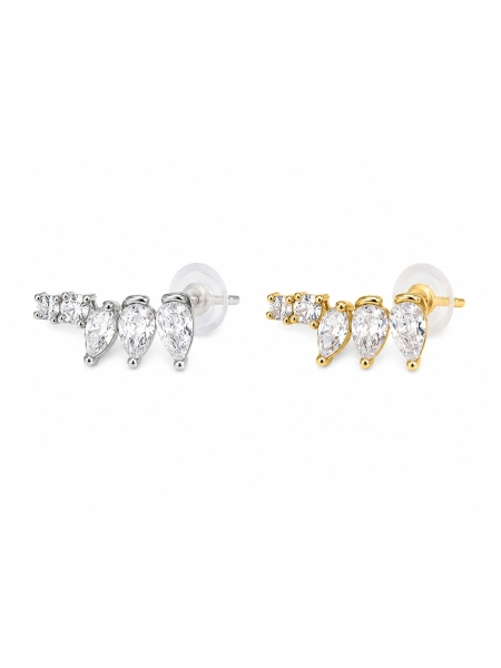 Acquista ora orecchini mini petali che salgono su elefantebianco.jewelry