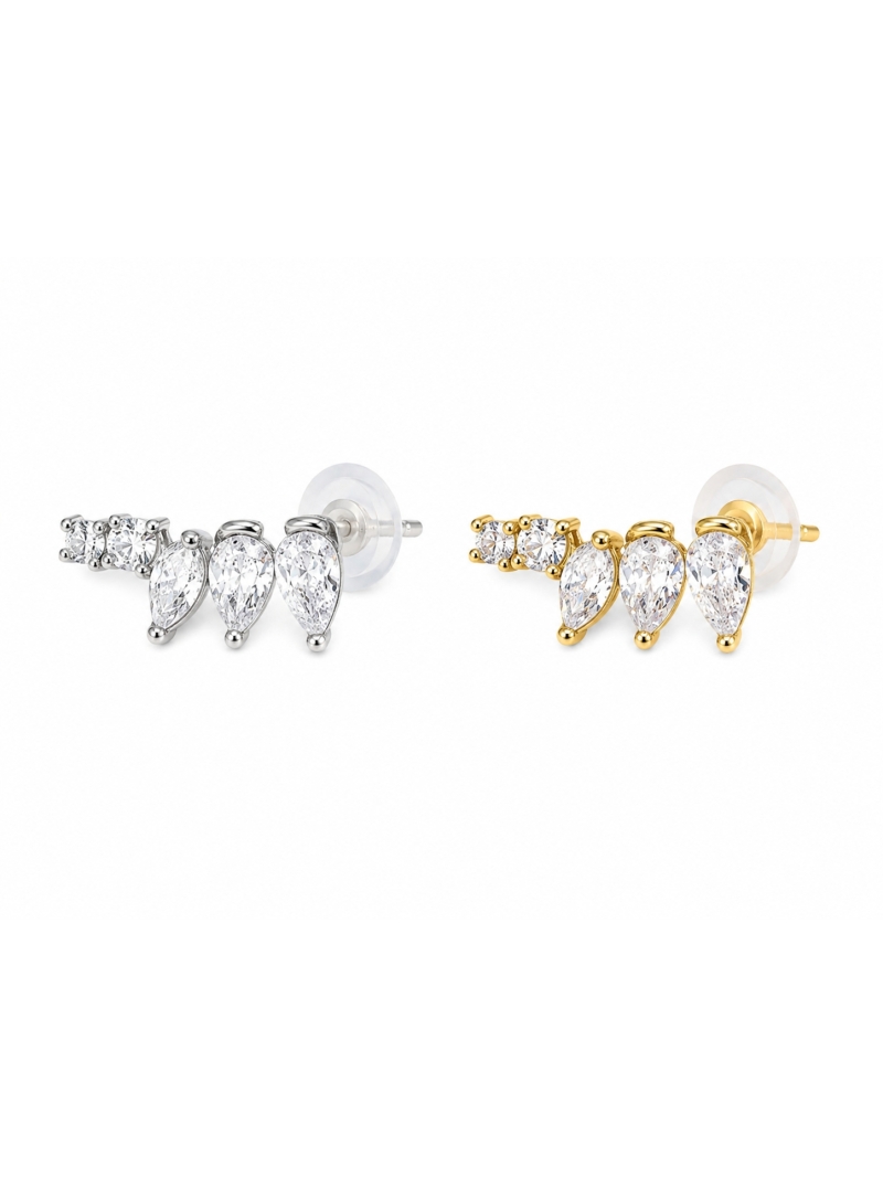 Acquista ora orecchini mini petali che salgono su elefantebianco.jewelry