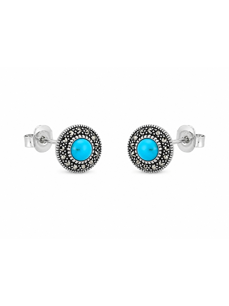 Acquista ora orecchini turquoise (argento 925%) model 2 su elefantebianco.jewelry