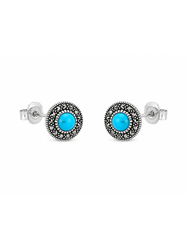 Acquista ora orecchini turquoise (argento 925%) model 2 su elefantebianco.jewelry