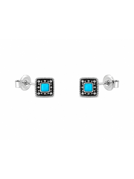 Acquista ora orecchini turquoise (argento 925%) model 3 su elefantebianco.jewelry