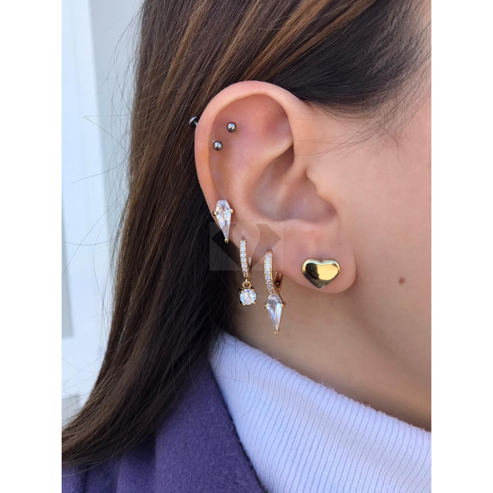Acquista ora cuori lobetto GOLD su elefantebianco.jewelry