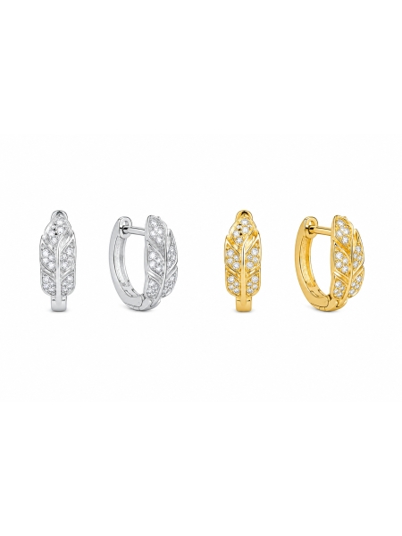 Acquista ora cerchietti mini piuma zirconi su elefantebianco.jewelry
