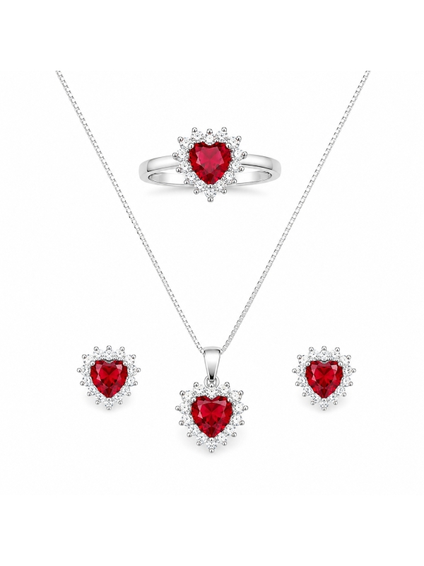 Acquista ora Jack e rose rubino argento 925% su elefantebianco.jewelry