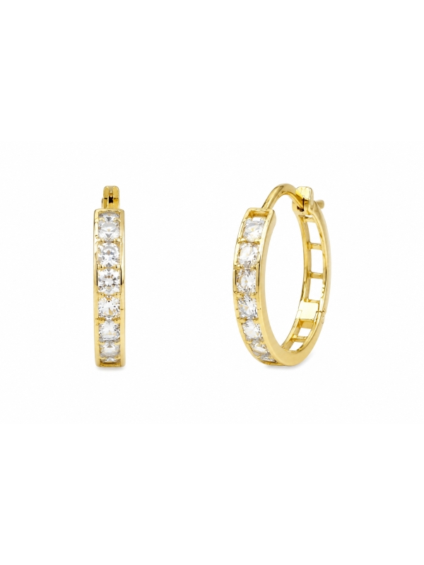 Acquista ora cerchi con zirconi in oro 750 su elefantebianco.jewelry