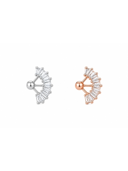Acquista ora piercing ventaglio di zirconi su elefantebianco.jewelry