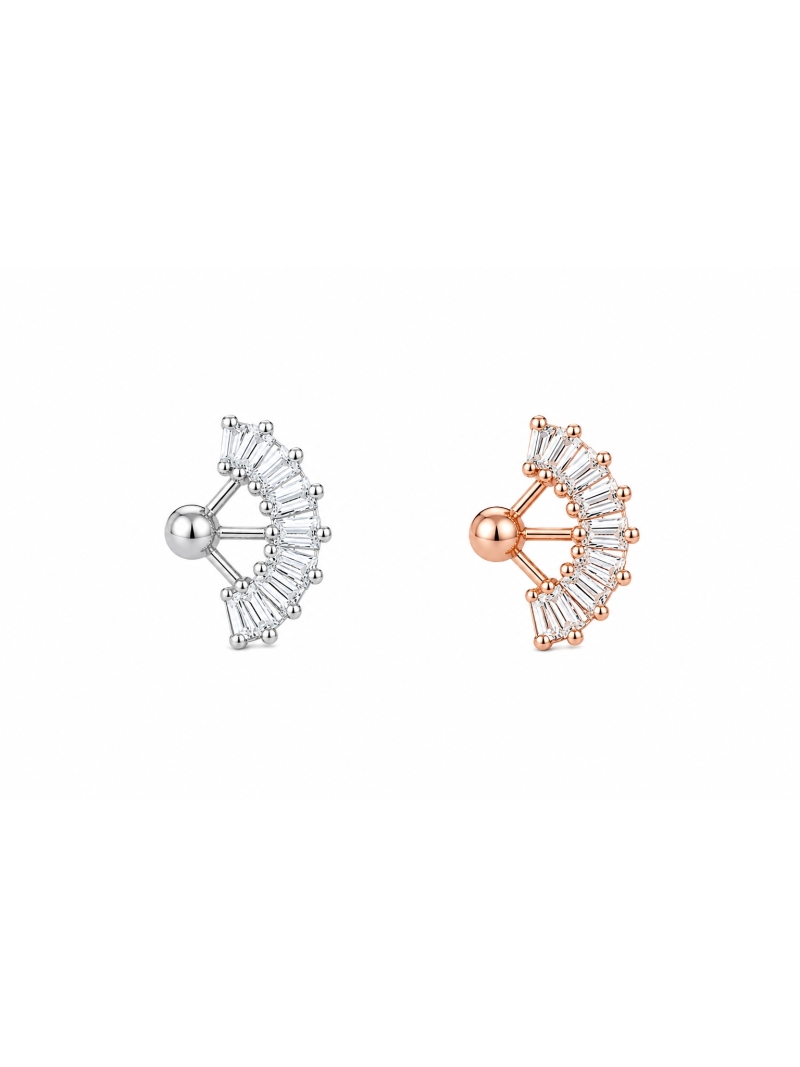 Acquista ora piercing ventaglio di zirconi su elefantebianco.jewelry
