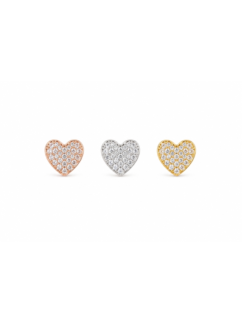 Acquista ora piercing cuore zirconato su elefantebianco.jewelry