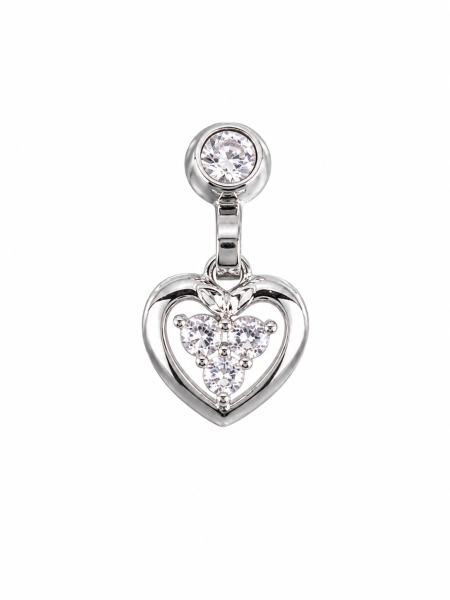 Acquista ora piercing punto luce con cuore pendente su elefantebianco.jewelry