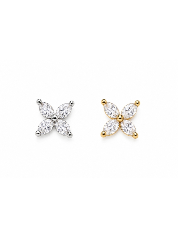 Acquista ora orecchini mini 4 punte su elefantebianco.jewelry