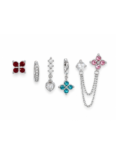 Acquista ora set fiore base silver su elefantebianco.jewelry