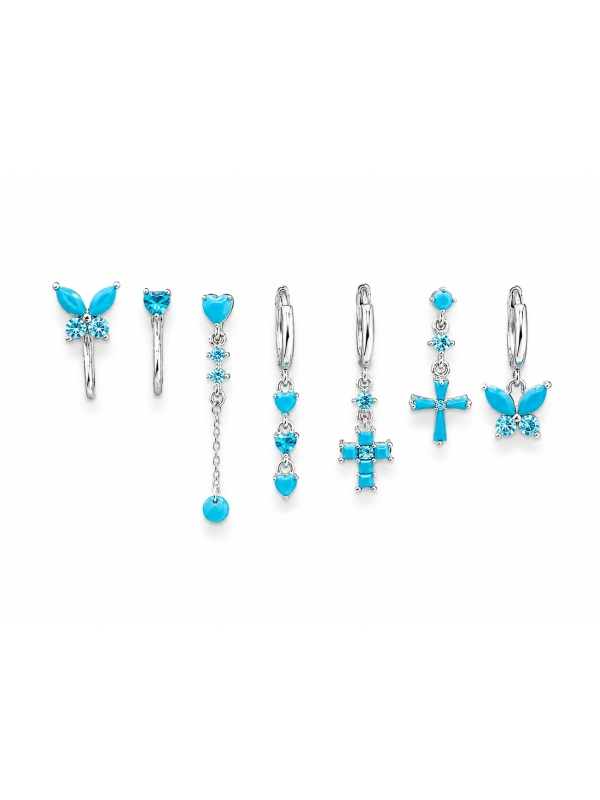 Acquista ora set farfalla e croce base silver su elefantebianco.jewelry