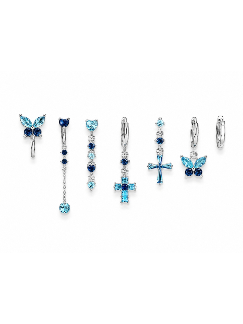 Acquista ora set farfalla e croce base silver su elefantebianco.jewelry