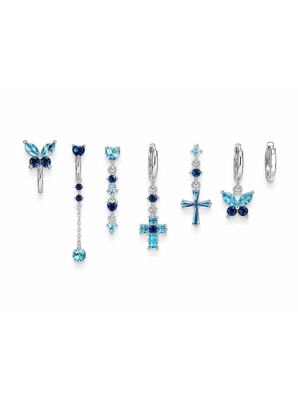 Acquista ora set farfalla e croce base silver su elefantebianco.jewelry