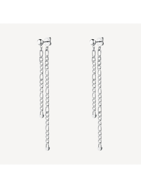 Acquista ora orecchini pendenti doppio filo catena su elefantebianco.jewelry