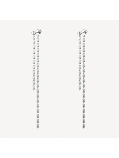 Acquista ora orecchini pendenti doppio filo sfere su elefantebianco.jewelry