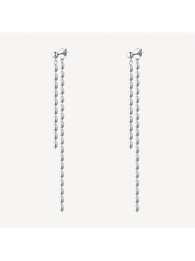 Acquista ora orecchini pendenti doppio filo sfere su elefantebianco.jewelry