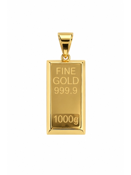 Acquista ora ciondolo lingotto oro 750 su elefantebianco.jewelry