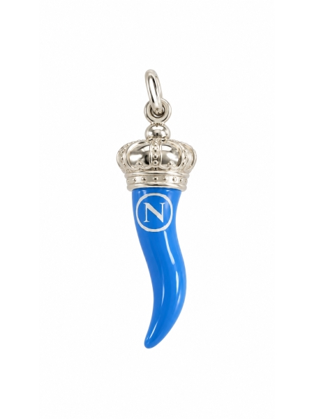 Acquista ora ciondolo napoli cornetto con corona su elefantebianco.jewelry