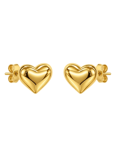 Acquista ora orecchini cuore bombato su elefantebianco.jewelry