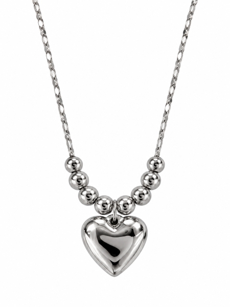 Acquista ora collana cuore bombato e pallini su elefantebianco.jewelry 2