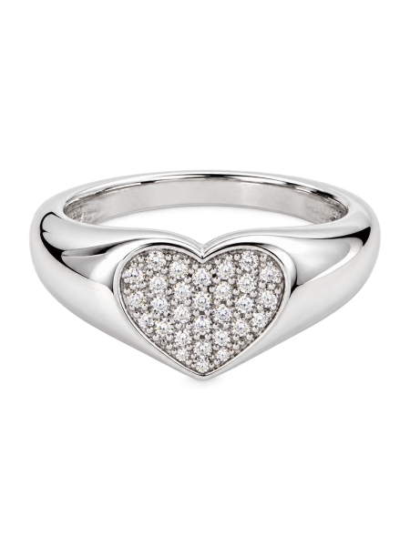 Acquista ora Anello pavè quadrato mignolo su elefantebianco.jewelry