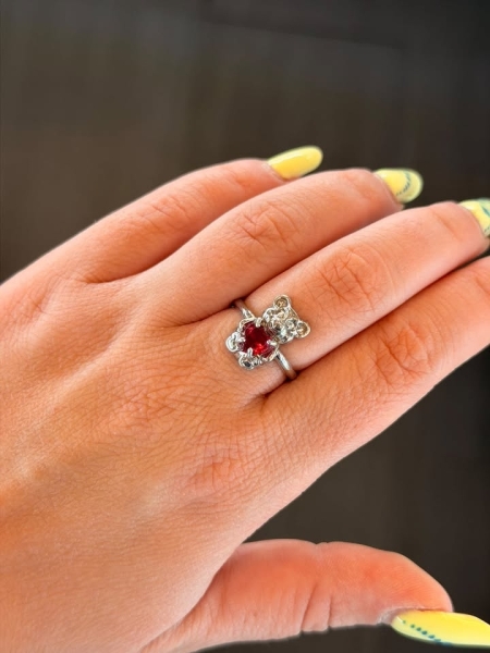 Acquista ora anello teddy cuore rosso su elefantebianco.jewelry 2