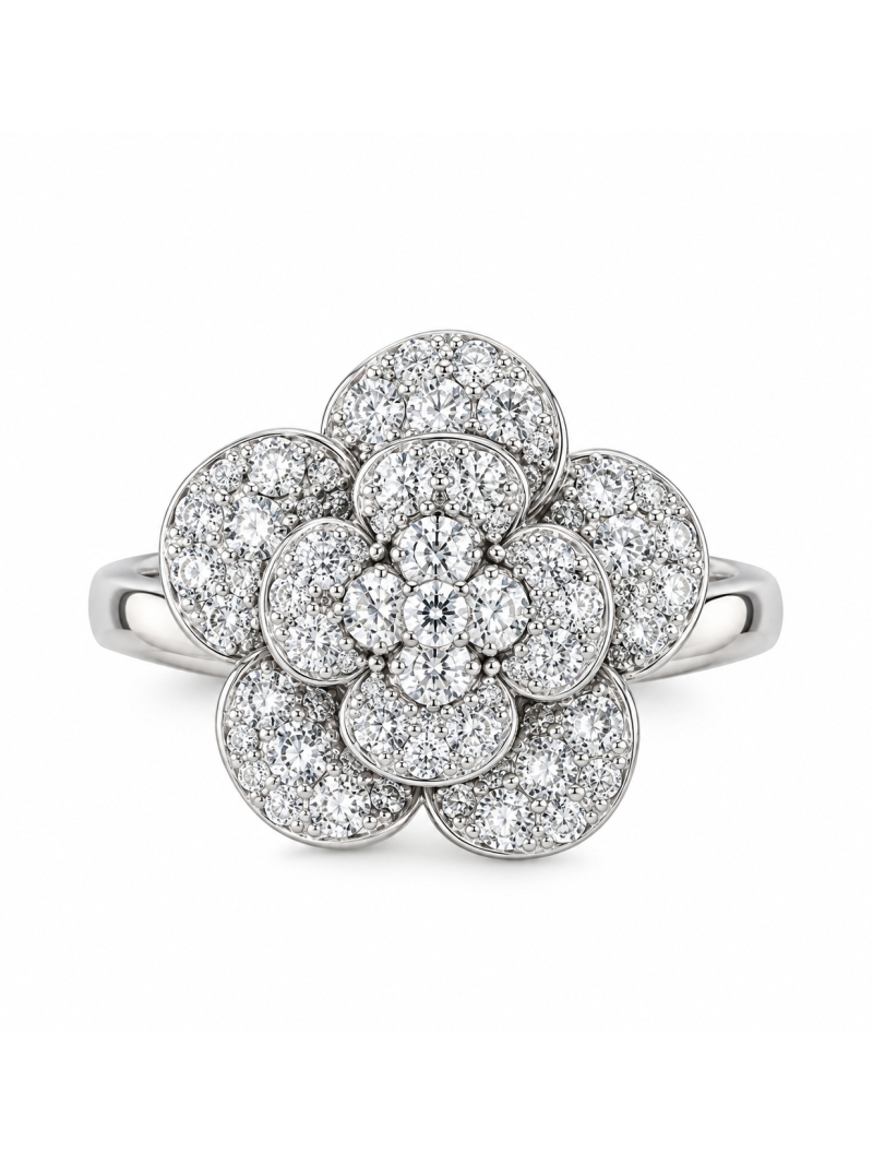 Acquista ora anello camelia su elefantebianco.jewelry
