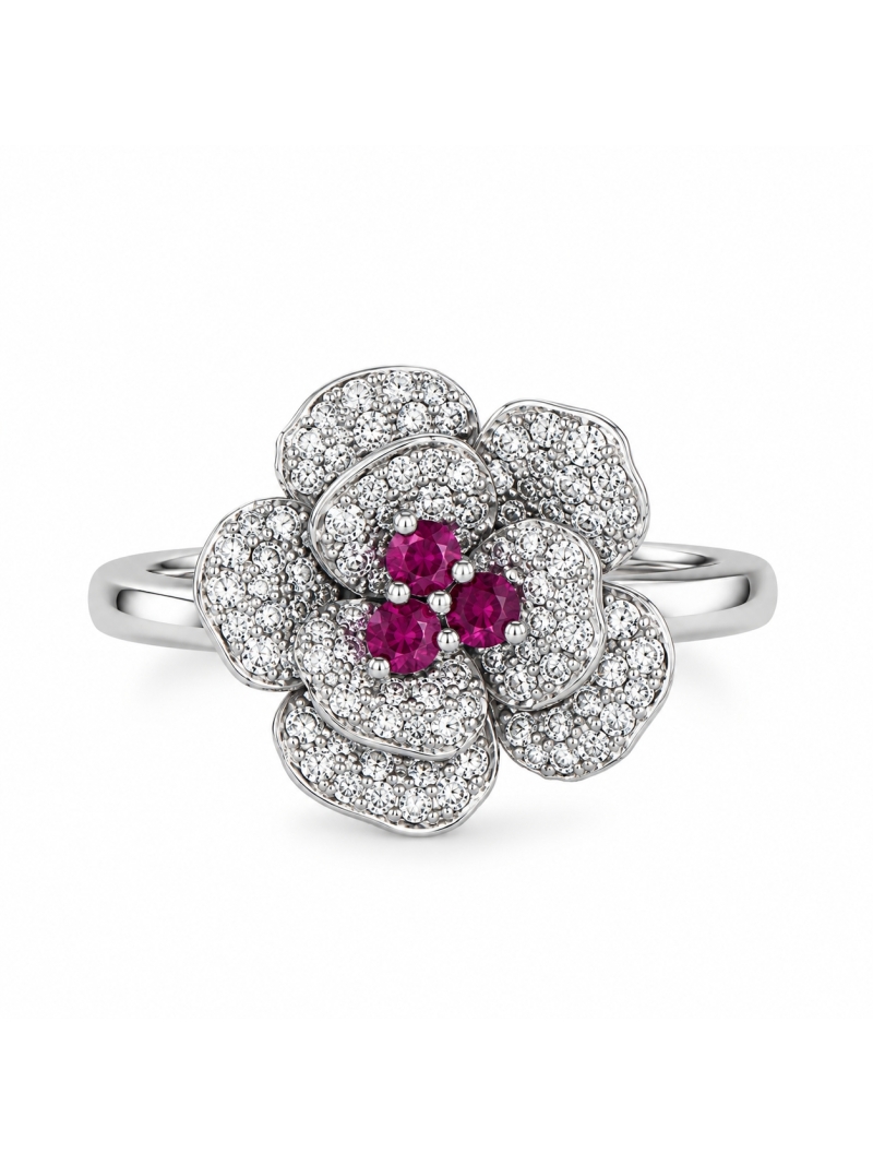 Acquista ora anello camelia su elefantebianco.jewelry