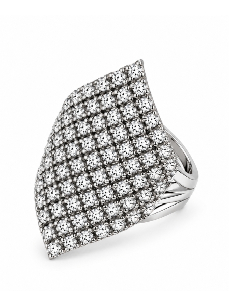 Acquista ora anello rombo di zirconi su elefantebianco.jewelry