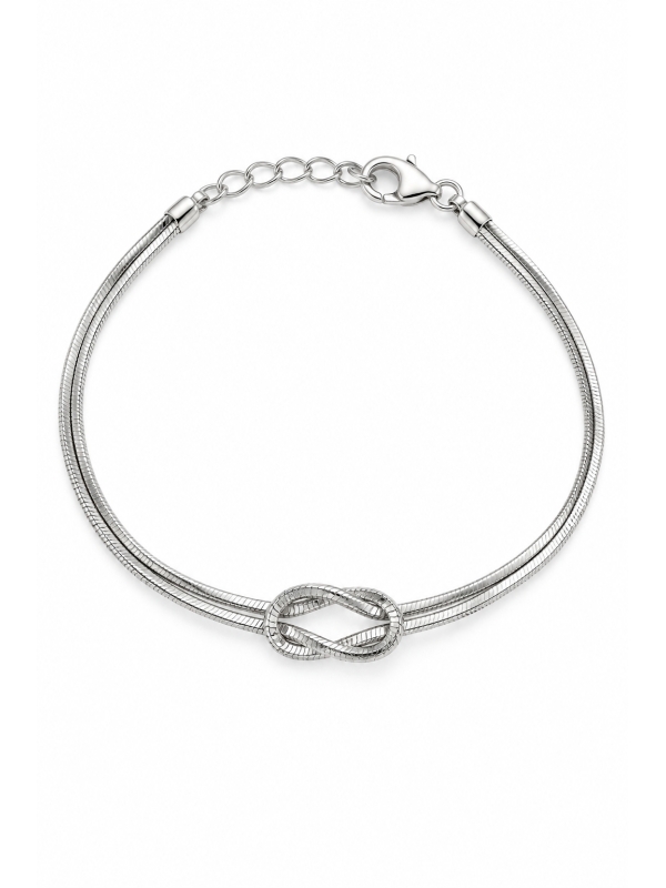 Acquista ora bracciale nodo snake argento925 su elefantebianco.jewelry