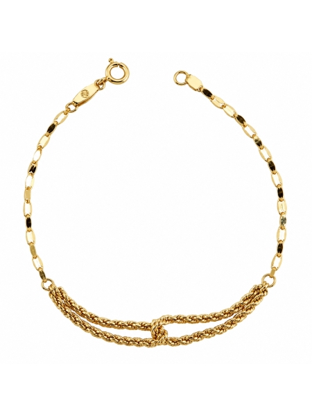 Acquista ora bracciale metà foglioline e fune su elefantebianco.jewelry