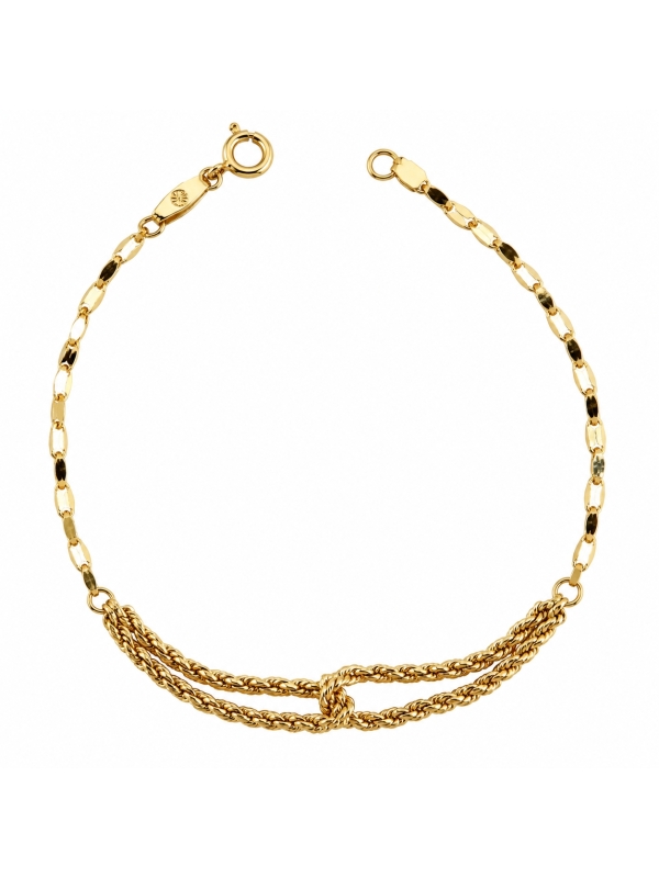 Acquista ora bracciale metà foglioline e fune su elefantebianco.jewelry