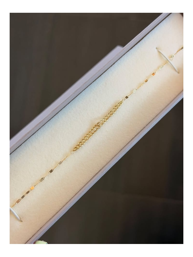Acquista ora bracciale metà foglioline e fune su elefantebianco.jewelry