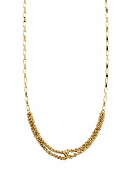 Acquista ora collana metà foglioline e fune su elefantebianco.jewelry