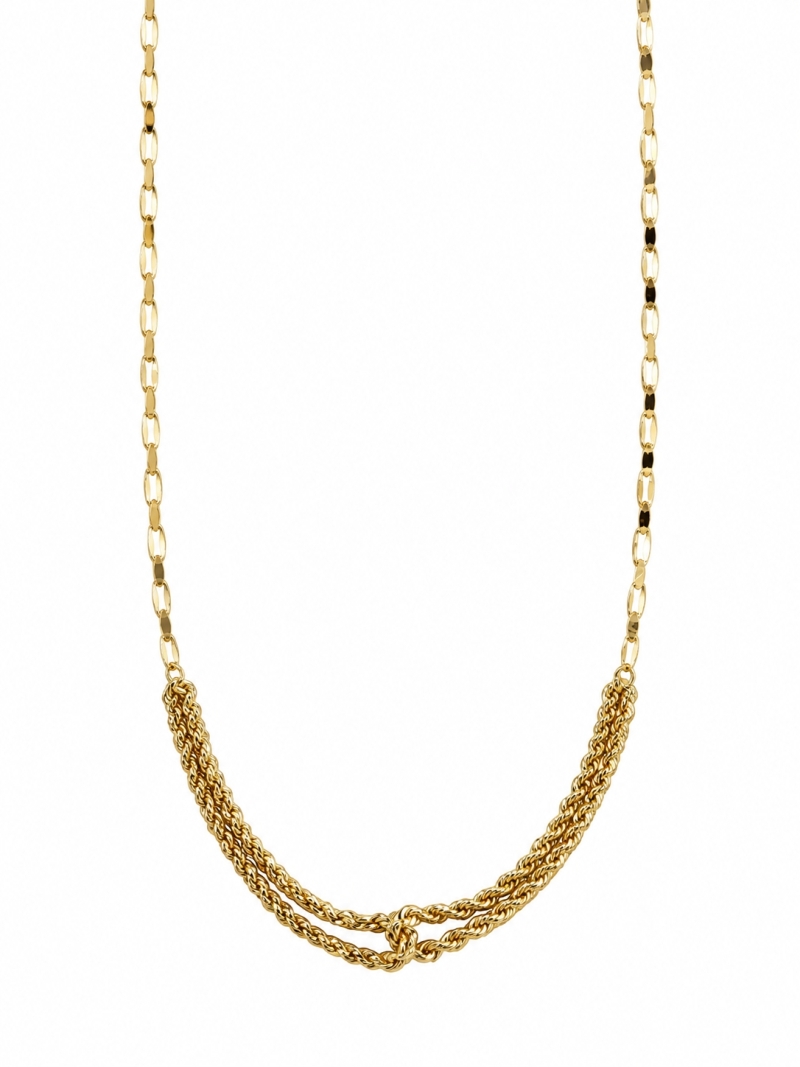 Acquista ora collana metà foglioline e fune su elefantebianco.jewelry