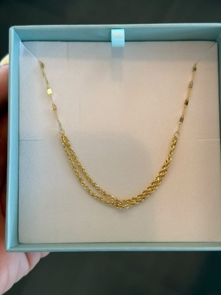 Acquista ora collana metà foglioline e fune su elefantebianco.jewelry 2
