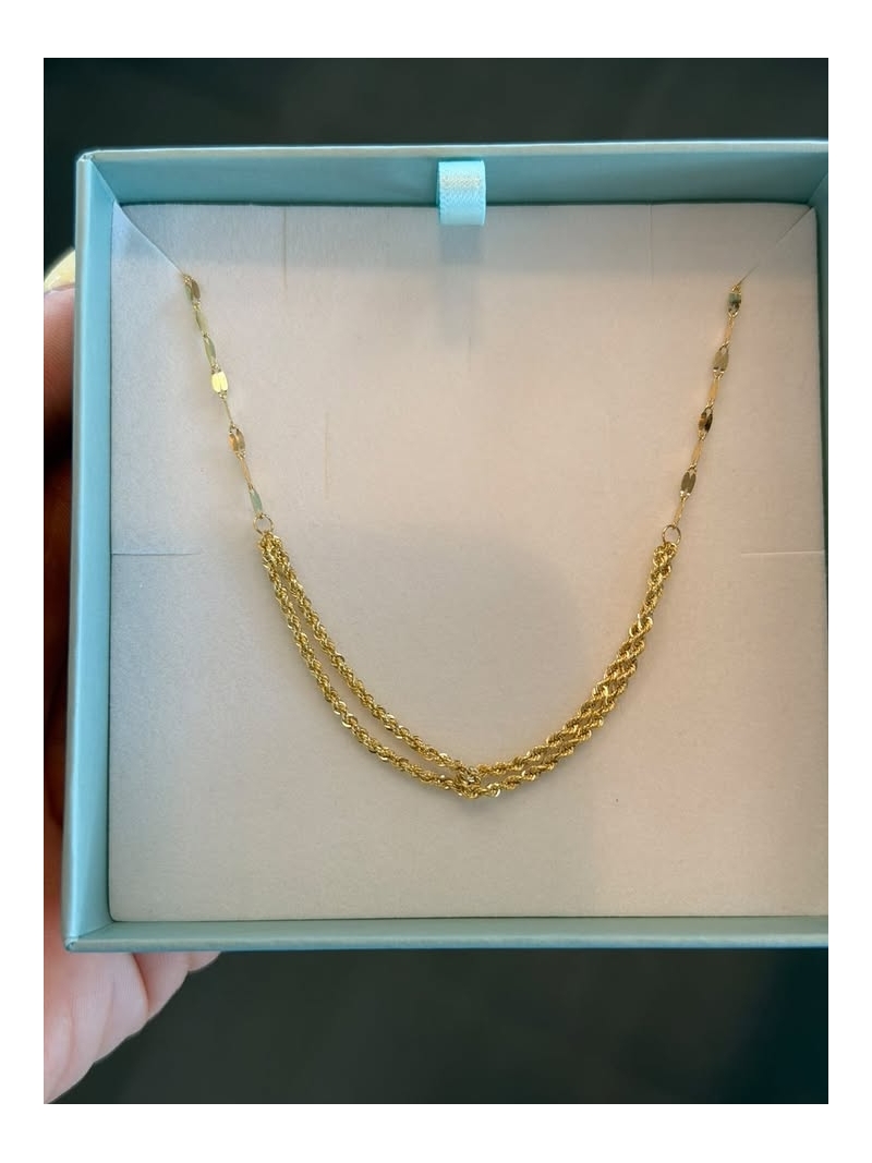 Acquista ora collana metà foglioline e fune su elefantebianco.jewelry