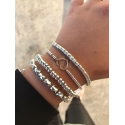 Bracciale modello dodo con cuore vuoto